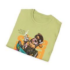 Skate Culture Graffiti Unisex Softstyle T-Shirt - Urban Vibe Graphic Tee