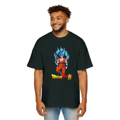 Dragon Ball Z Men's Heavy Oversized Tee - Anime Graphic Shirt for Fans