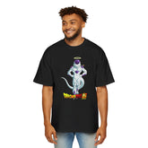 Dragon Ball Z Men's Heavy Oversized Tee - Frieza Design Shirt
