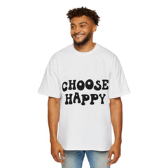 Choose Happy Oversized Tee for Positive Vibes