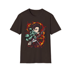 DEMONSSLAYER ANIME Printed T-Shirt - Unisex Softstyle T-Shirt for Anime Fans