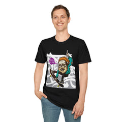 Skateboarder Graffiti Graphic Unisex T-Shirt - 'Skate or Die' Design