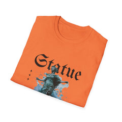 Artistic Statue Girls T-Shirt - Trendy Graphic Tee for Creative Souls
