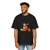 Dragon Ball Z Oversized Tee for Men - Retro Anime Graphic Shirt