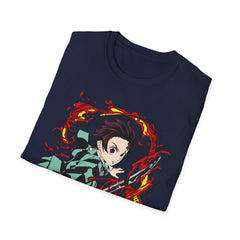 DEMONSSLAYER ANIME Printed T-Shirt - Unisex Softstyle T-Shirt for Anime Fans