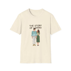 Love Story Unisex Softstyle Relatonship T-Shirt - Cute Couples Tee