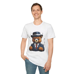 Gentleman Bear Graphic Teddy T-Shirt - Fun and Stylish Unisex Tee