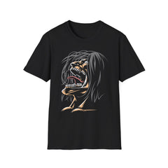 ATTACK ON TITAN ANIME Printed T-Shirt - Wild Hair Roaring Design