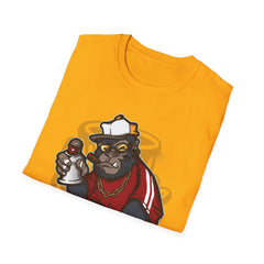 Cool Urban Bear Graffiti Unisex Softstyle T-Shirt