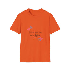Heartbeats Sync Love Girls T-Shirt | Unisex Softstyle Tee for Romantic Occasions