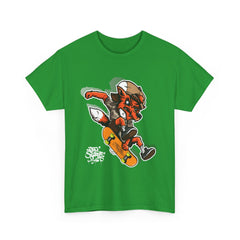 Rad Fox Skater--Printed Graffiti