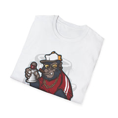 Cool Urban Bear Graffiti Unisex Softstyle T-Shirt