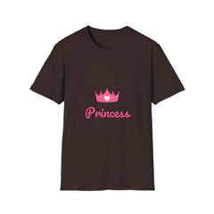 Softstyle Princess Relatonship T-Shirt - Playful Crown Design for Kids