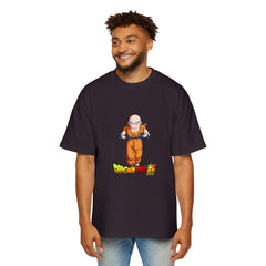 Dragon Ball Z Krillin Men's Heavy Oversized Tee - Comfortable Anime Shirt