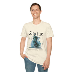 Artistic Statue Girls T-Shirt - Trendy Graphic Tee for Creative Souls