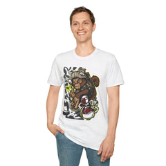 Urban Graffiti Art T-Shirt - Unisex Softstyle Tee with Cool Character Design