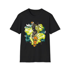 Yo! Graffiti Graphic Unisex Softstyle T-Shirt for Trendy Streetwear Enthusiasts