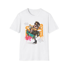 Skate Culture Graffiti Unisex Softstyle T-Shirt - Urban Vibe Graphic Tee