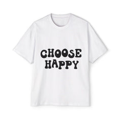 Choose Happy Oversized Tee for Positive Vibes