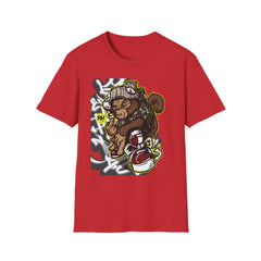 Urban Graffiti Art T-Shirt - Unisex Softstyle Tee with Cool Character Design