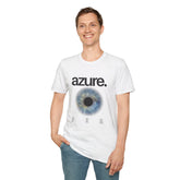 Azure Eye Girl T-Shirt | Unisex Softstyle Tee for Art & Nature Lovers