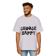 Choose Happy Oversized Tee for Positive Vibes