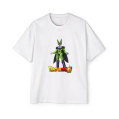 Dragon Ball Z Men's Heavy Oversized Tee - Cell Graphic Tee for Anime Fans