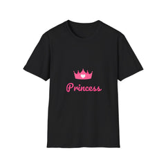 Softstyle Princess Relatonship T-Shirt - Playful Crown Design for Kids