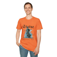 Artistic Statue Girls T-Shirt - Trendy Graphic Tee for Creative Souls