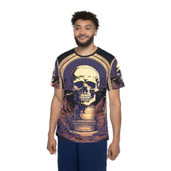 Men's Skull Sports Premium Jersey - Edgy Athletic Tee for Gamers and Trendsetters
