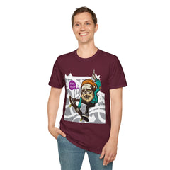 Skateboarder Graffiti Graphic Unisex T-Shirt - 'Skate or Die' Design