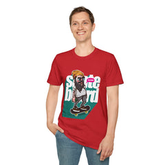 Skateboarder Graffiti Graphic Unisex Softstyle T-Shirt - Street Vibe Tee