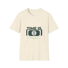 Unisex Softstyle Money T-Shirt - 'Time Is Money' Graphic Tee