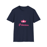 Softstyle Princess Relatonship T-Shirt - Playful Crown Design for Kids