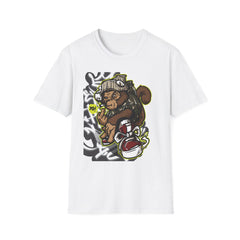 Urban Graffiti Art T-Shirt - Unisex Softstyle Tee with Cool Character Design