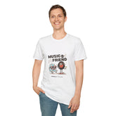 Music & Friend Unisex Softstyle Girls T-Shirt – Fun Graphic Tee for Music Lovers