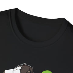 Skateboarding Dog Graffiti Graphic T-Shirt - Unisex Softstyle Tee