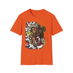 Urban Graffiti Art T-Shirt - Unisex Softstyle Tee with Cool Character Design