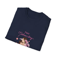 Happy Mother's Day Unisex Softstyle Parents T-Shirt - Floral Design