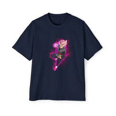 Men's Oversized Graphic Dragon Tee - Stylish Anime Superhero Design