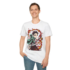 DEMONSSLAYER ANIME Printed T-Shirt - Unisex Softstyle T-Shirt for Anime Fans
