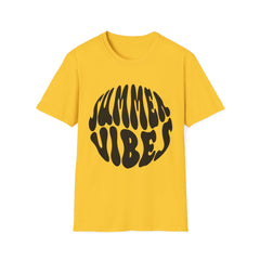 Summer Vibes Printed English quotes Unisex Softstyle T-Shirt - Perfect for Beach Days & Festivals