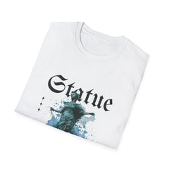 Artistic Statue Girls T-Shirt - Trendy Graphic Tee for Creative Souls