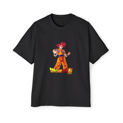 Dragon Ball Z Oversized Tee for Men - Retro Anime Graphic T-Shirt