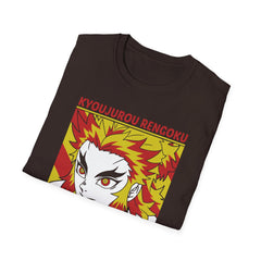 DEMONSSLAYER ANIME Printed T-Shirt - Kyoujurou Rengoku Design