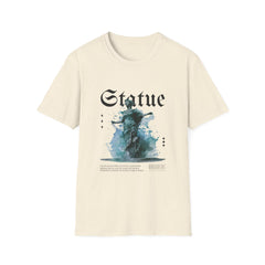 Artistic Statue Girls T-Shirt - Trendy Graphic Tee for Creative Souls