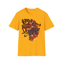 Skateboarder Graffiti Graphic Unisex T-Shirt - Perfect for Streetwear Enthusiasts