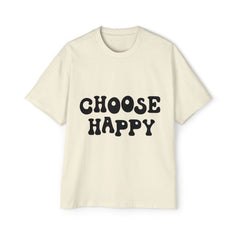 Choose Happy Oversized Tee for Positive Vibes