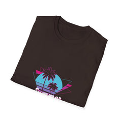 Summer Vibes Unisex Softstyle T-Shirt - Retro Tropical Palms Design
