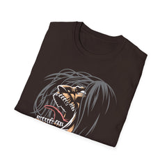 ATTACK ON TITAN ANIME Printed T-Shirt - Wild Hair Roaring Design